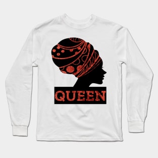 WOMEN Empowerment Black Queen Long Sleeve T-Shirt